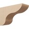 Ekena Millwork 10"W x 30"D x 20"H Classic Carmel Rough Cedar Woodgrain TimberThane Corbel, Primed Tan CORUR10X30X20CARRCPR - alternate 1